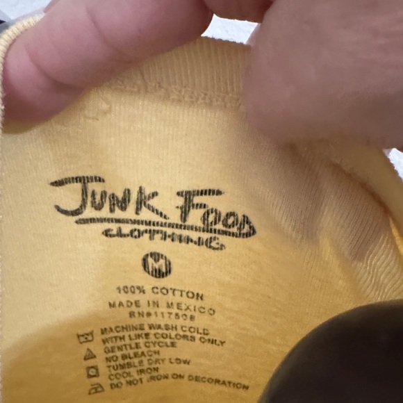 Junk Food Clothing Yellow Graphic Tee - Picture 2 of 4